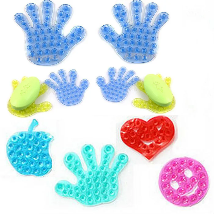 

1PCS Bathroom Suction Cup Reversible Anti-slip Soap Sucker Double Magic Sucker For Bathroom Mat Holder Mount