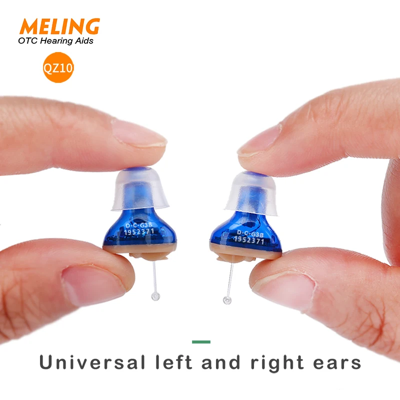 Слуховые аппараты QZ10 универсальные для левого и правого ушей усилитель звука CIC