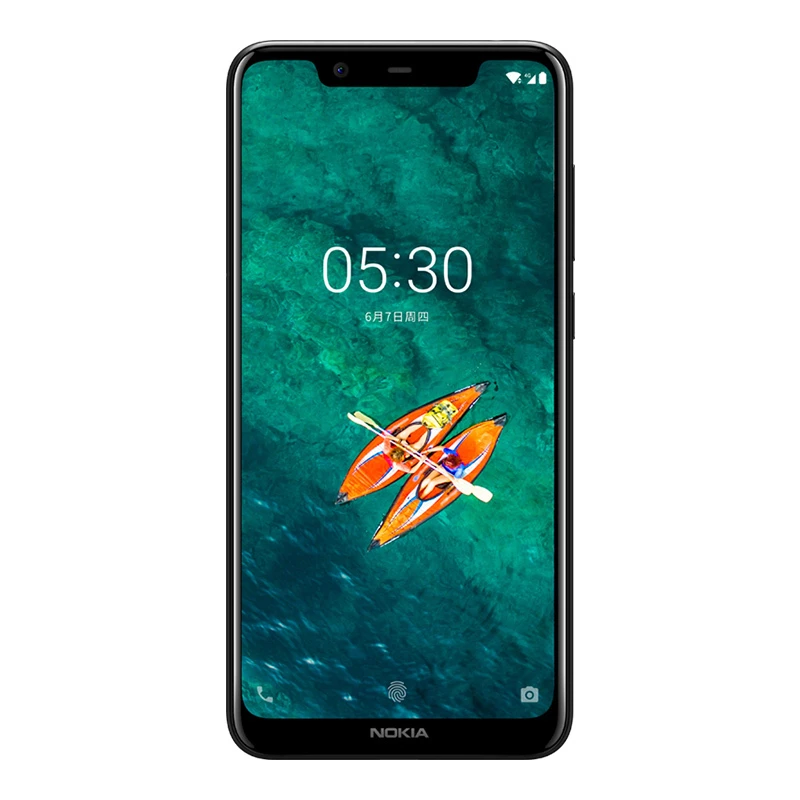 Смартфон Nokia X5 Android 9, 4 ГБ, 64 ГБ, 5,86 дюйма, Helio P60, Android 8, 3060 мА/ч, фронтальная, 8 Мп, задняя, 13 МП+ 5 МП, отпечаток пальца, мобильный телефон