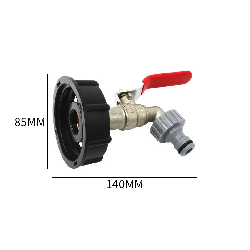

IBC Tank Adapter 1/2" Garden Hose Faucet Water Tank Hose Connector Tap Replacement Connector Fitting Valve Garden Supplies