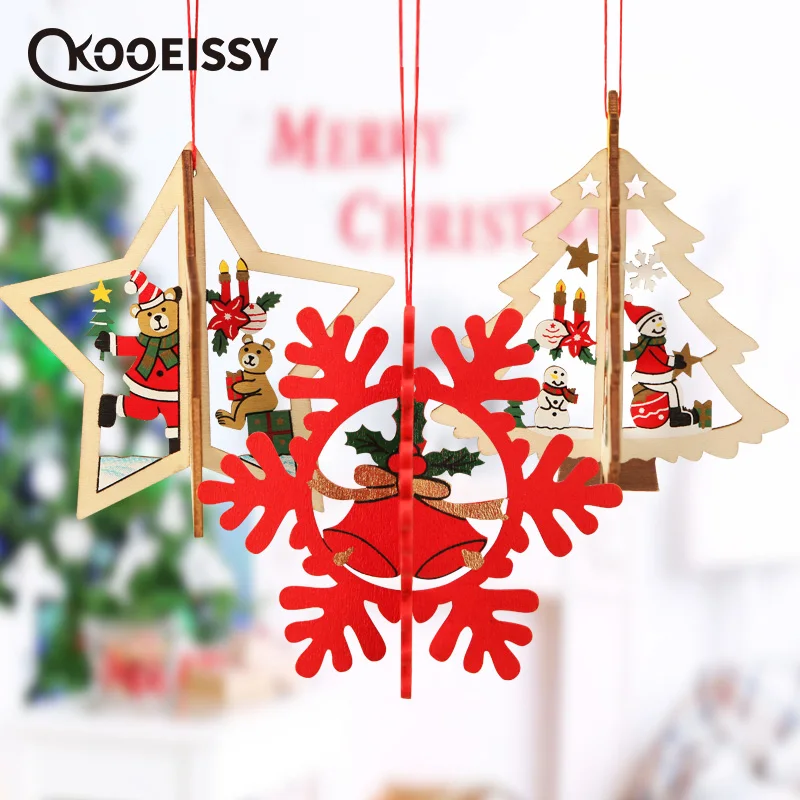 1 шт. Рождественская елка дерево кулон рождественские украшения аксессуары для
