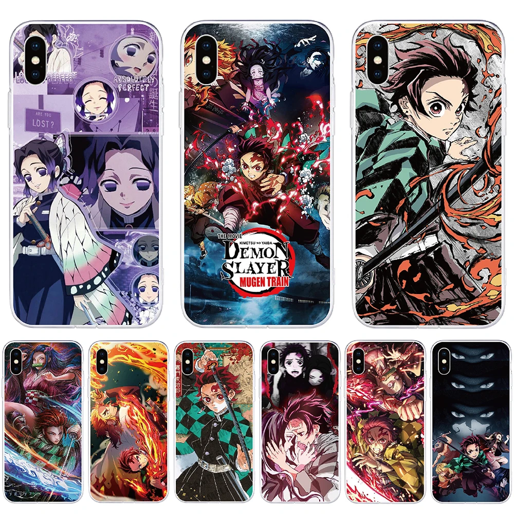 

For Nokia 8V 5G UW X10 20 G50 5G 1.4 225 220 4G Case Soft TPU Demon Slayer Back Cover Shell Phone Case For Nokia 1.4