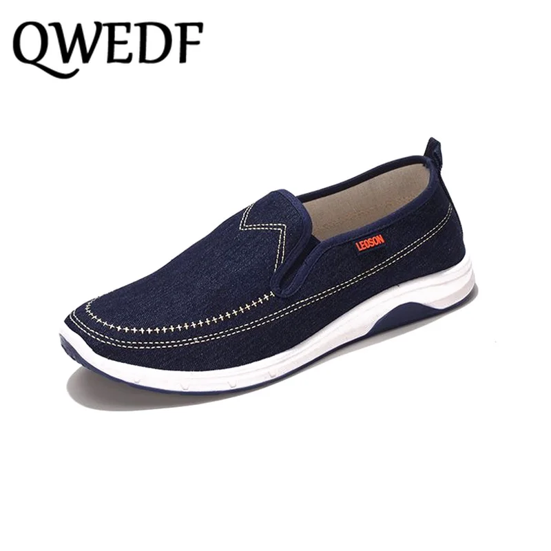 2019 Осенняя парусиновая мужская обувь джинсовая модная повседневная Молодежные