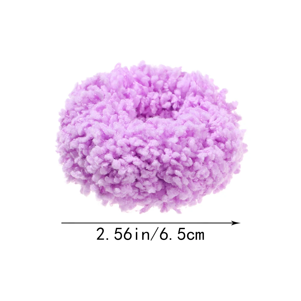 

New Girls Colorful Luminous Plush Scrunchies Hairband Women Ponytail Headwear Elastic Hair Bands Fashion Hair Accessories