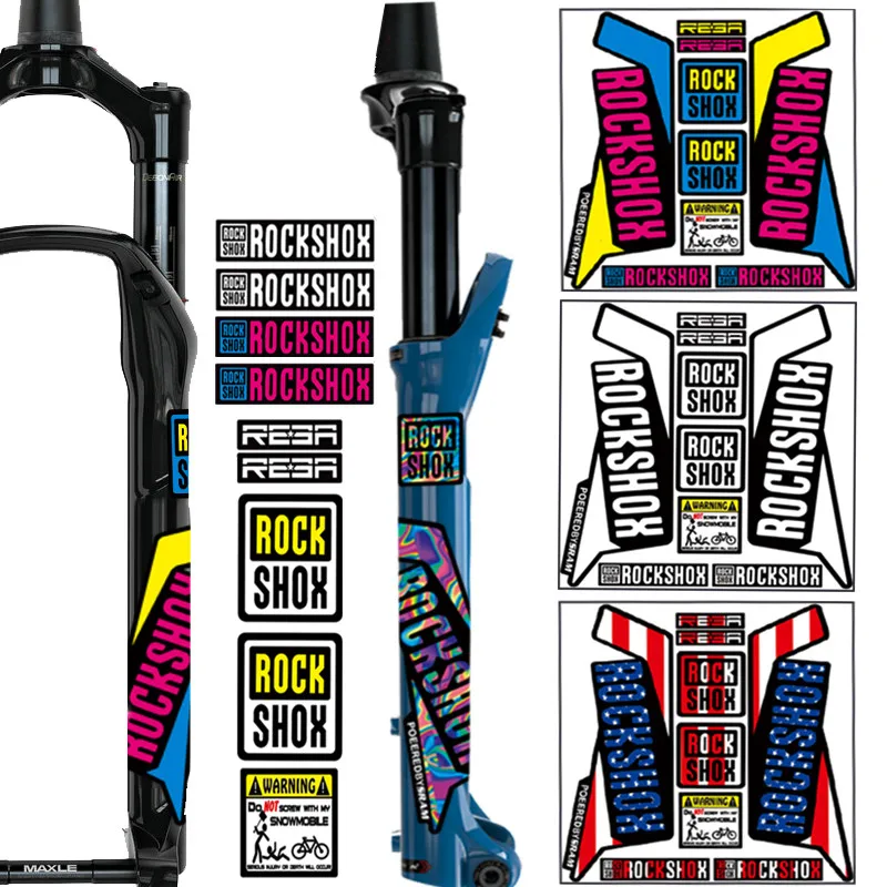 Наклейка на переднюю вилку для горного велосипеда Светоотражающая наклейка амортизацию меняющая цвет