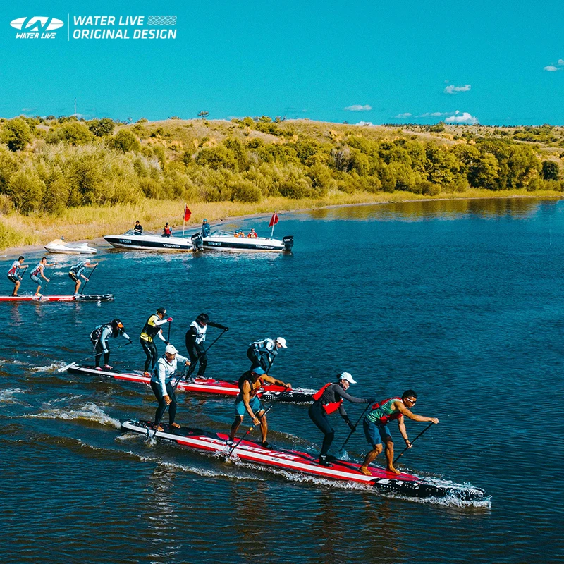 WATERLIVE Многопользовательская SUP Надувная доска для серфинга Двухслойная надувная