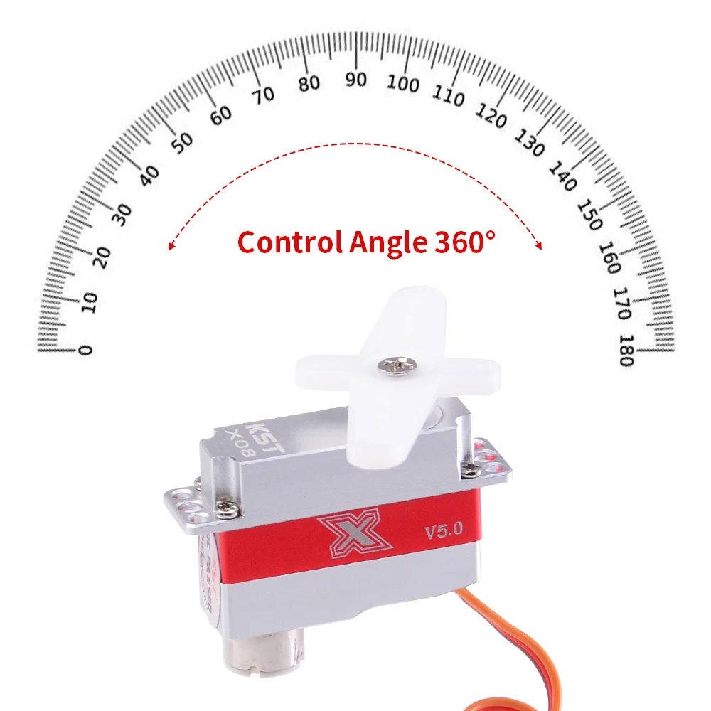 KST Micro Servo X08N V5.0 высокий крутящий момент тонкий крыло светильник с фиксированным крылом рулевое управление DLG планер вертолет
