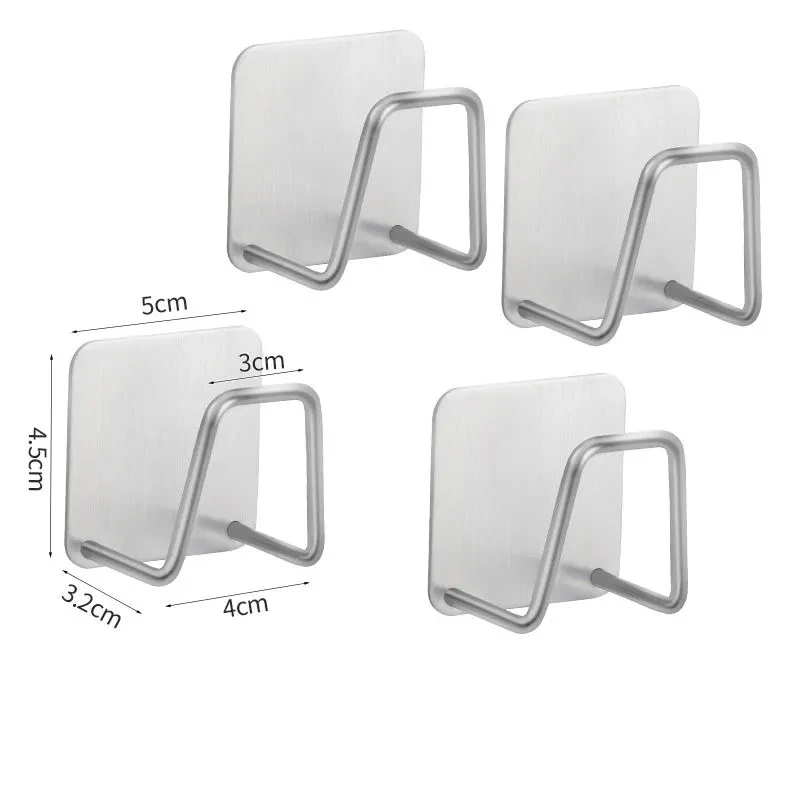 

1PC Kitchen Adhesive Strong Wall Hanger Hook sink Sponges Holder Drain Drying Rack Storage Organizer Bathroom Suction Cup Self