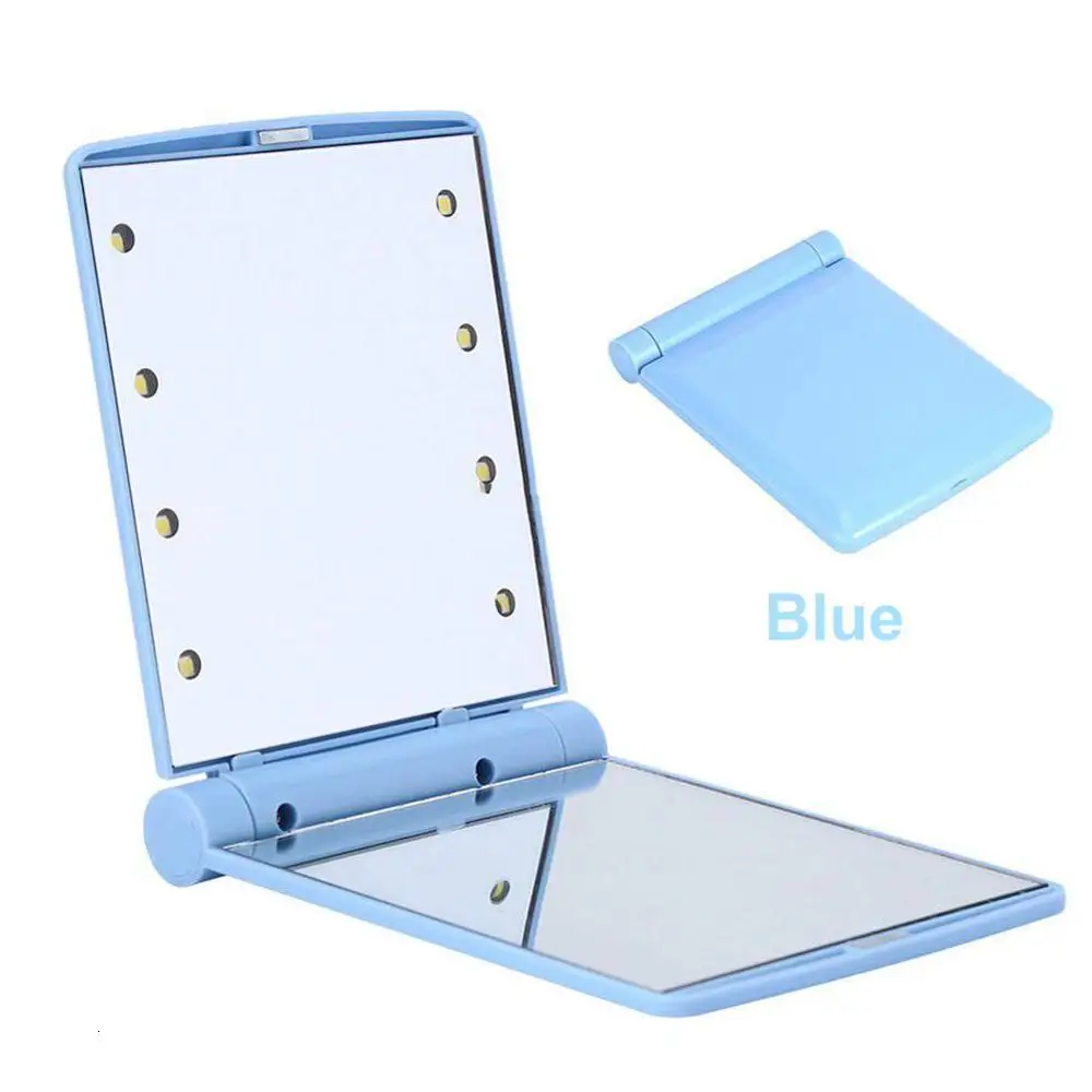 Компактное зеркало для нанесения макияжа Косметический Складной Портативный