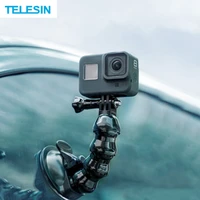 telesin car suction cup adapter window glass mount for gopro hero 9 8 7 6 5 black hero 4 3 5s sj yi for dji camera accessory