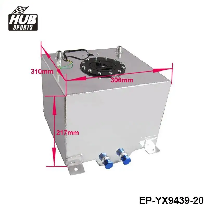 20 л алюминиевый топливный бак резервуар маслоуловитель с датчиком Топливный