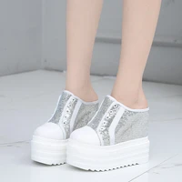 sequin wedge heels for women sneakers platform korean style shoes slippers women shoes casual platforms ladies shoes and sandals