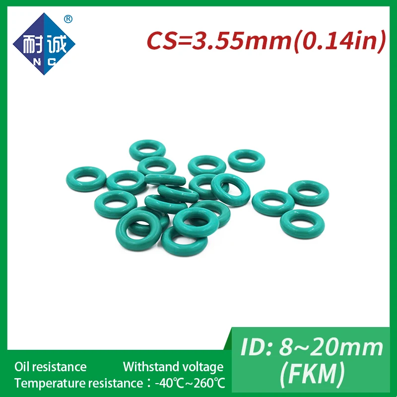 Резиновое уплотнительное кольцо FKM толщина 3 55 мм 5 шт./лот ID8/9/10/11/12/13/14/15/16/17/18/19/20