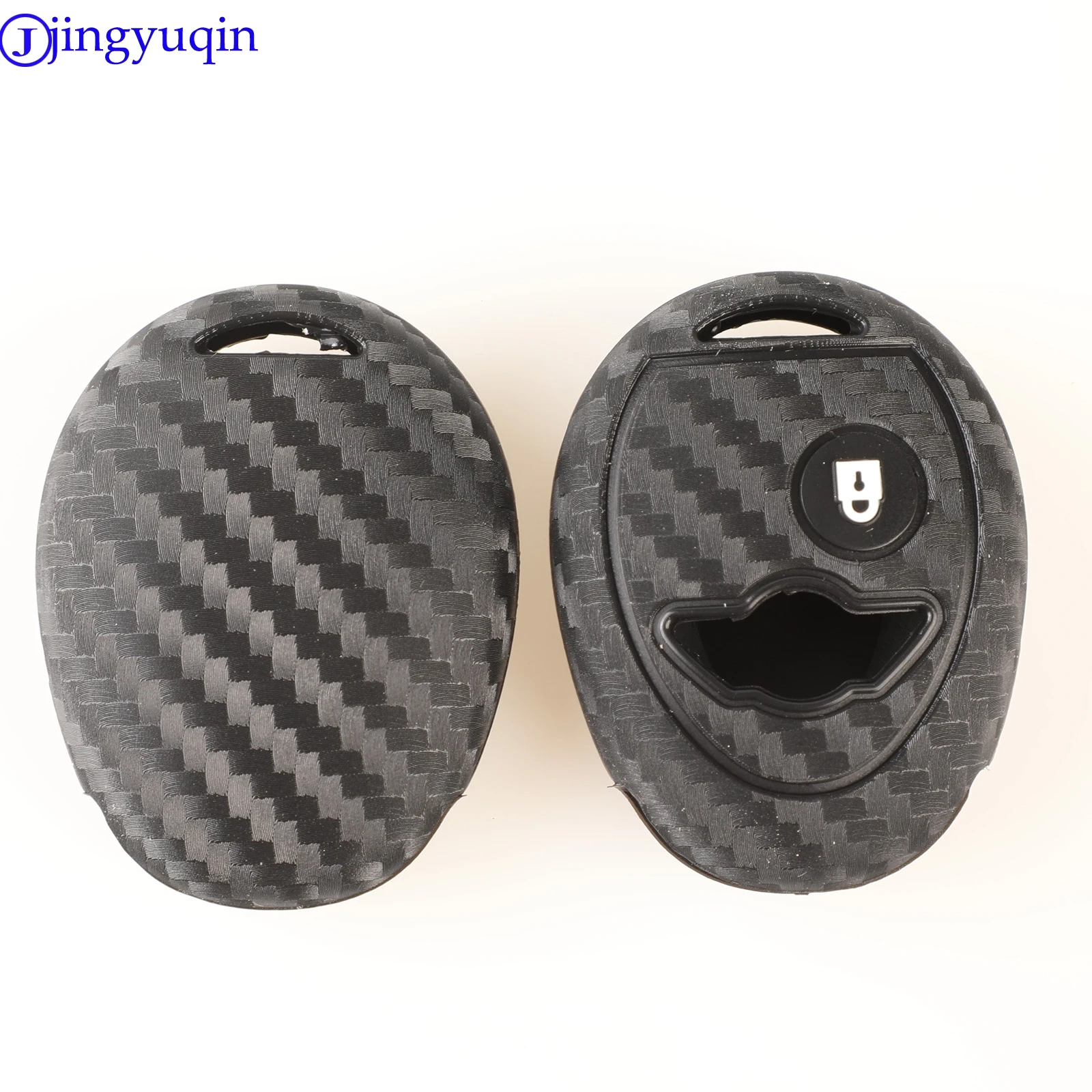 jingyuqin Carbon Silicone Car Key Case Cover 1 Buttons For BMW Mini One Cooper R50 R53 | Автомобили и мотоциклы