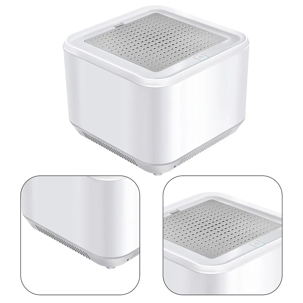 

Square Shape Necklace Air Purifier Lanyard Mini Negative Ion Purifier Household Fast Charging Built-in 120mAh Battery