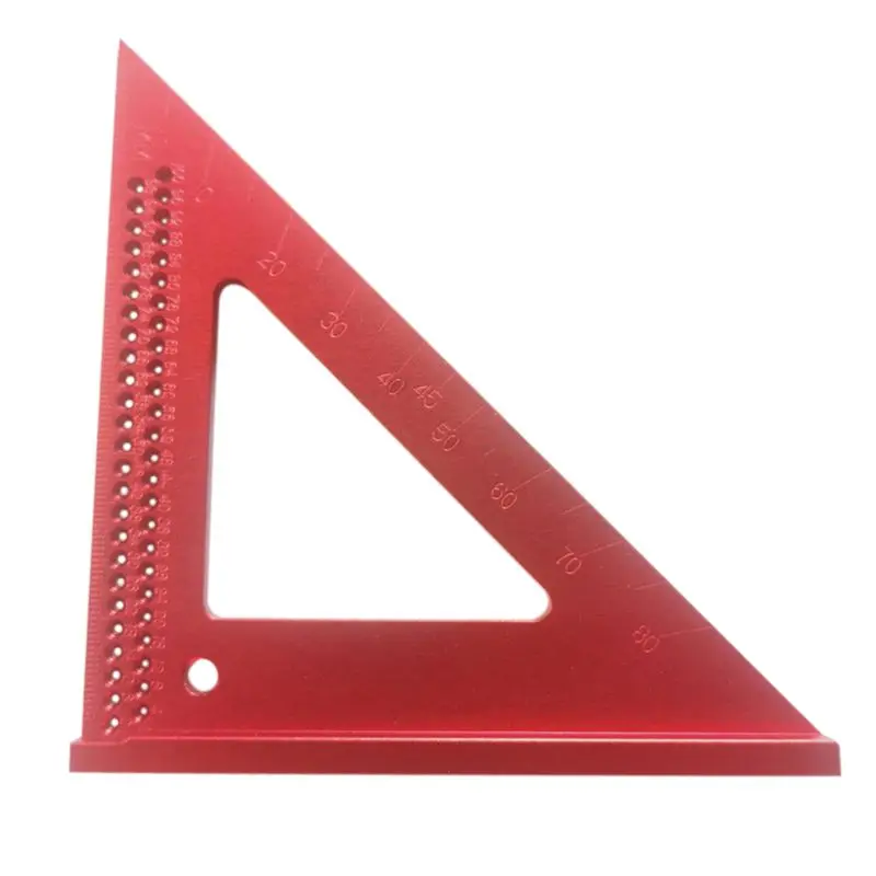 

90 Degrees Triangle Line Ruler Precision Hole Scriber Gauge Woodworking Crossed-out Measuring Tools