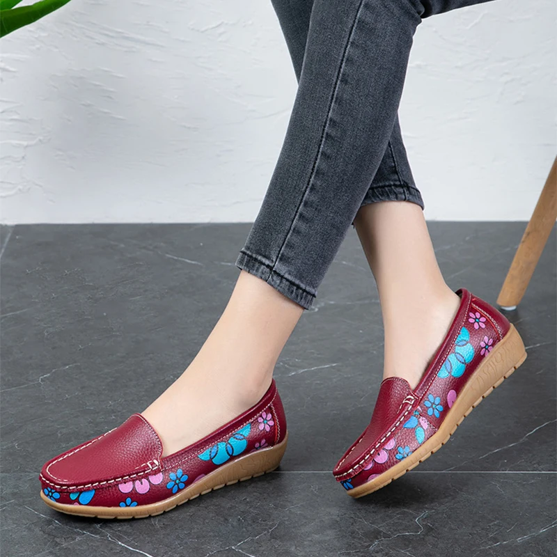 

Женские лоферы на плоской подошве, дышащие оксфорды, повседневные туфли с вулканизированной подошвой, большие размеры до 44, весна-осень 2021