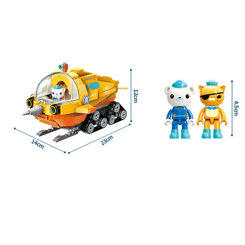Octonauts строительные блоки игрушка подкова краб лодка набор для просвещения