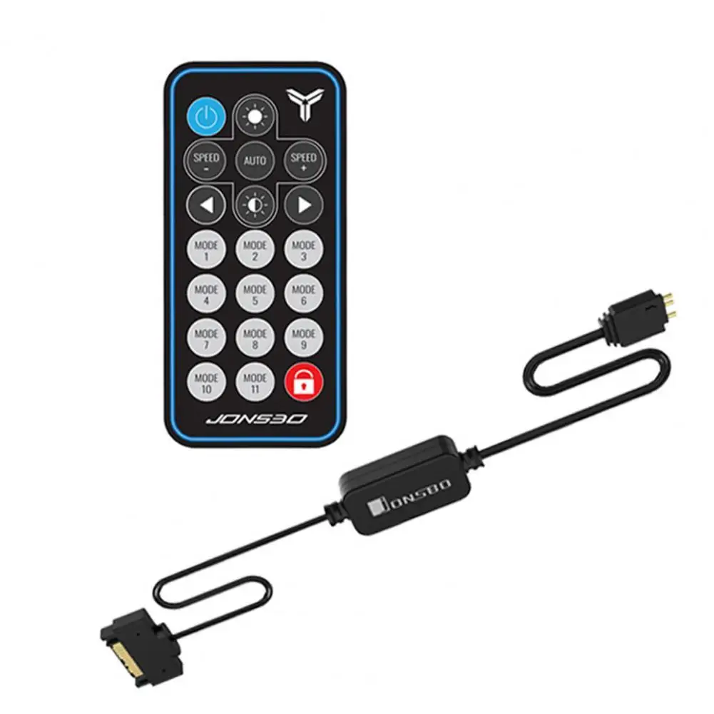

Jonsbo SATA Power Supply 5V 3Pin AURA RGB ARGB Controller Memory Light Stripe Remote Control For Computer PC Case LED Stripe Fan