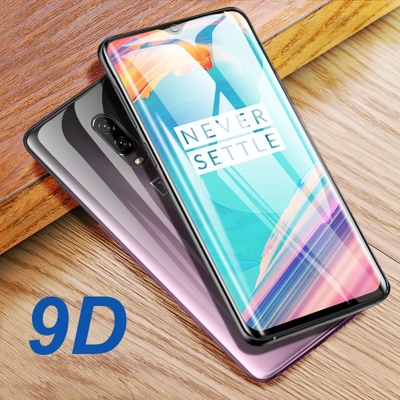 Закаленное стекло 9H HD для Oneplus 7 6T 9D защита экрана с полным покрытием пленка 1 + 6 |