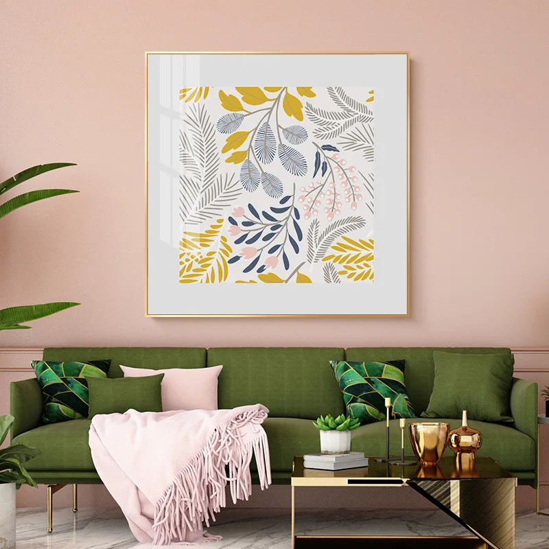 

Classic Square Flowers and Fruits Canvas Paintings Nordic Poster Print Wall Art Pictures Living Room Home Decor No Frame