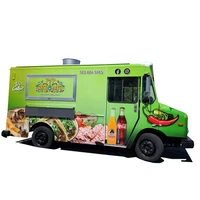 electric vintage ice cream truck mobile outdoor street kitchen food vending cart food carts concession food trailer