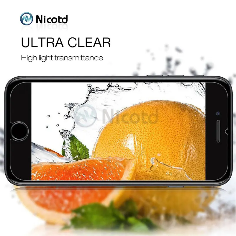 Защита для экрана из закаленного стекла iPhone 7 Plus 6 6s плюс 5s SE Защитная пленка 8 X