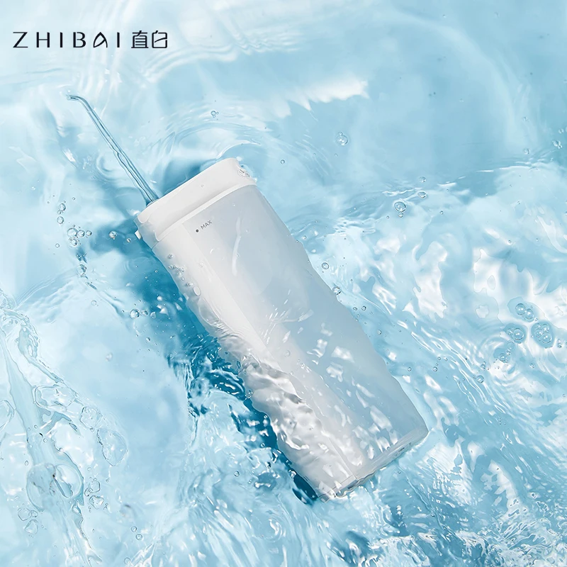 ZHIBAI USB Перезаряжаемый ирригатор белая вода Flosser переносная зубная водный бак IPX7