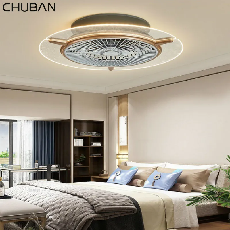 2020 новый светодиодный потолочный светильник умный вентилятор с дистанционным