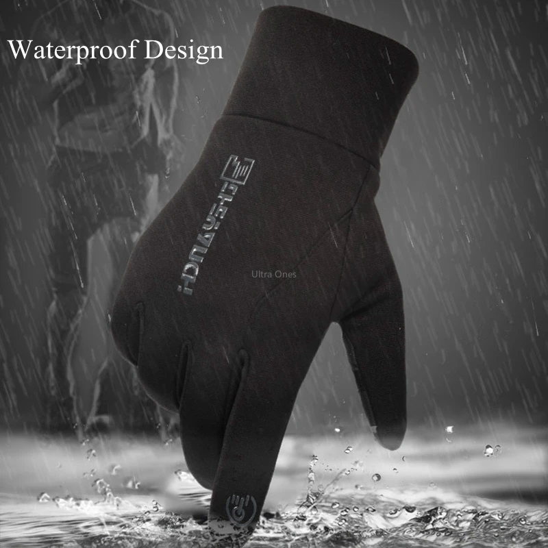 Перчатки для велоспорта на открытом воздухе водонепроницаемые с сенсорным