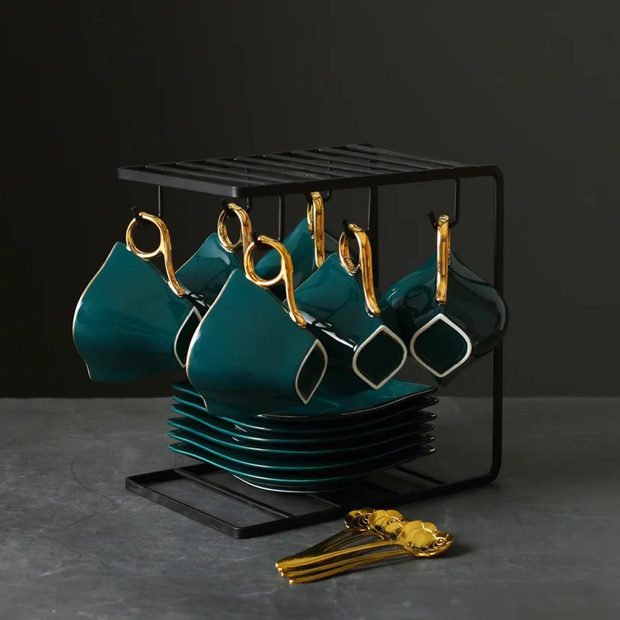 Керамическое блюдцо для кофейной чашки оригинальные фарфоровые чайные ложки Kahve