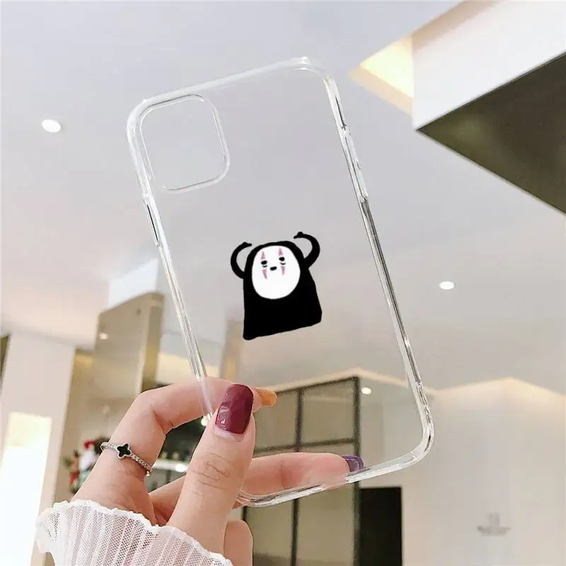 

Japan cartoon Totoro Spirited Away Phone Case Transparent Clear for iPhone 11 12 mini pro XS MAX 8 7 6 6S Plus X 5S SE XR 2020