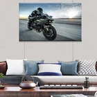 Настенные плакаты и принты KAWASAKI NINJA H2 для езды на мотоцикле, Современная Картина на холсте для домашнего декора