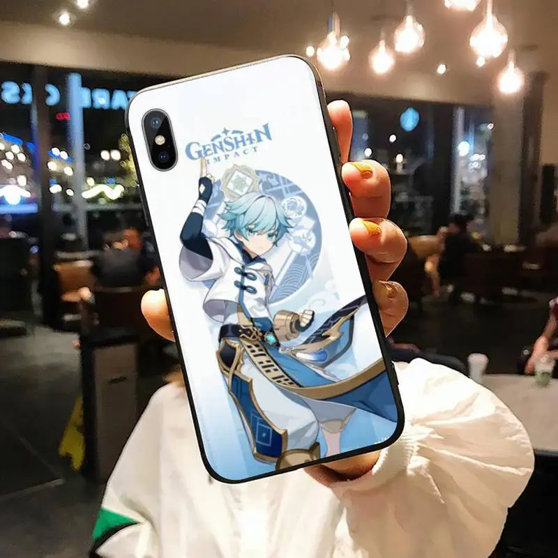 

Genshin impact Fashion design pattern Phone Case for iPhone 11 12 pro XS MAX 8 7 6 6S Plus X 5S SE 2020 XR Anti-fall cover