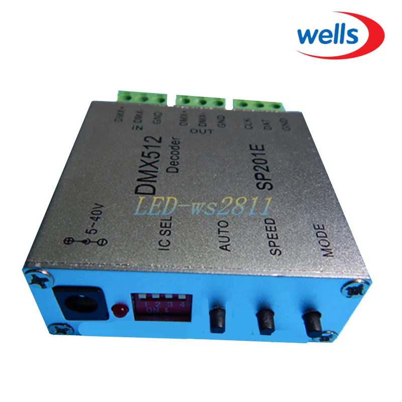 Новый декодер DMX 512 простой в использовании для ws2811 ws2801 ленты 5 В ~ 40 в|dmx decoder|dmx 512dmx