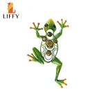 Металлическая лягушка, настенное изображение для украшения дома и сада, статуи, скульптуры и миниатюры, садовое украшение, уличное животное