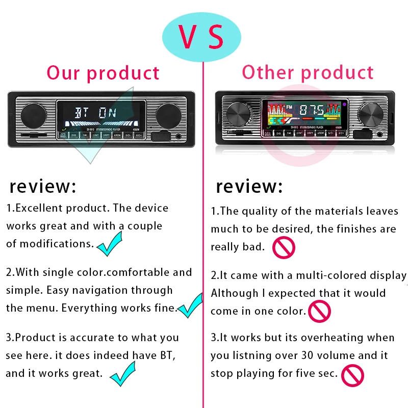 

Auto Car Radio Bluetooth Vintage Wireless MP3 Multimedia Player AUX USB FM 12V Classic Stereo Audio Player Car Electric