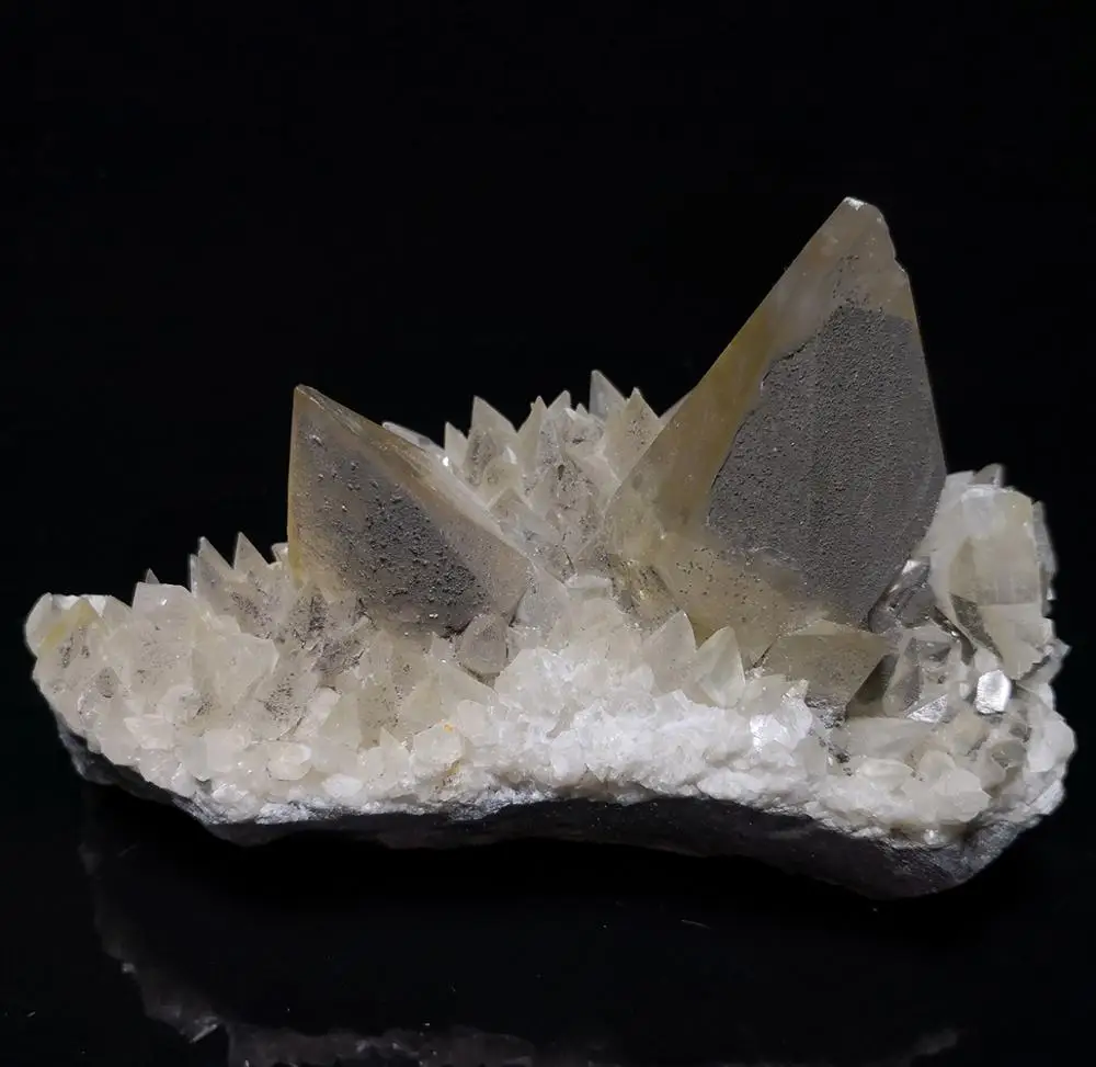 

516g D4-1 Natural ore quartz calcite mineral crystal specimens from Jiangxi Province,China
