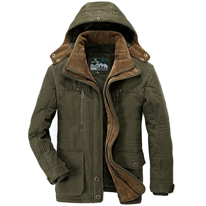 

Качественные толстые зимние парки для мужчин, модель 5XL, 6XL, хлопковая теплая куртка, Мужская военная одежда