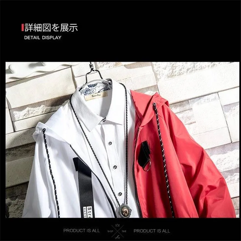 Мужские толстовки с капюшоном свитшоты искусственная кожа хип хоп уличная