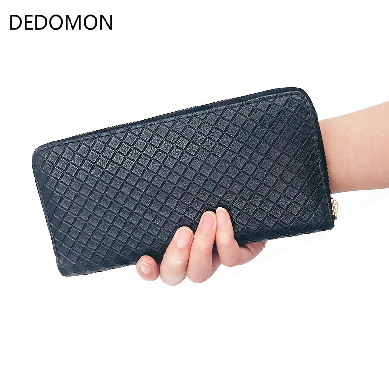 Женские кошельки 4 цветов модный однотонный женский кошелек Дамский Длинный