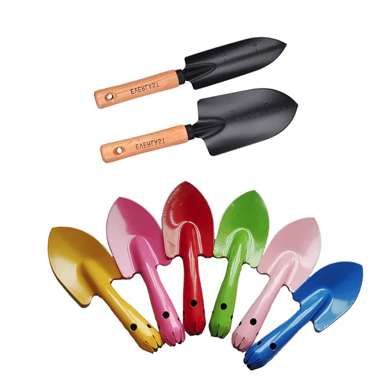 

New Arrival Carbon Steel Garden Shovel Flower Planting Shovel Garden Wooden Handle Gardening Hand Tools Tao Hua Yuan Tools