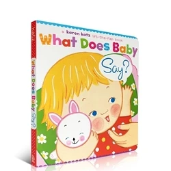 

What Does Baby Say Karen Katz Original English Picture Board Book for Kids