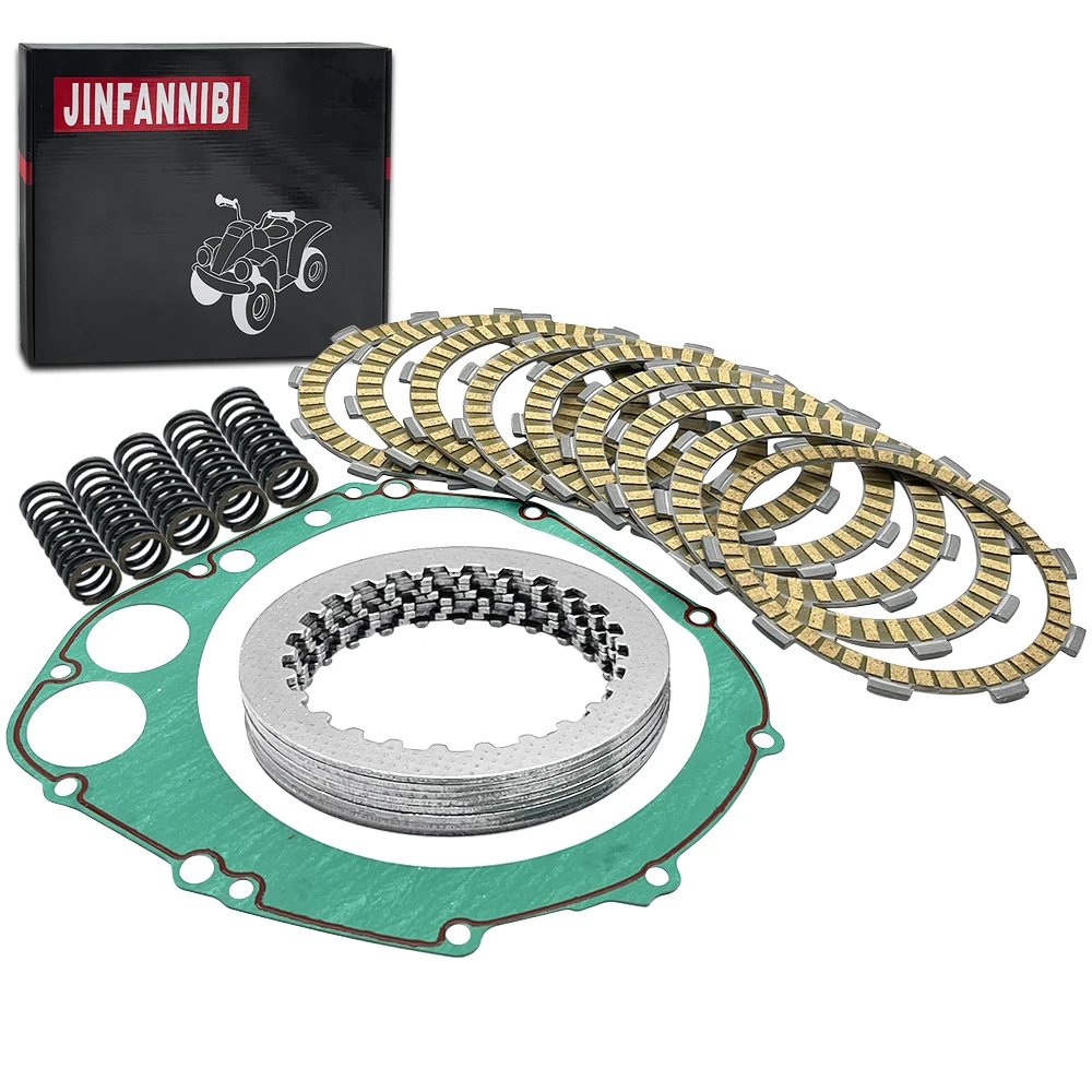 Complete Clutch Kit Heavy Duty Springs and Cover Gasket Compatible for Suzuki GSXR600 GSX-R 600 2001-2005