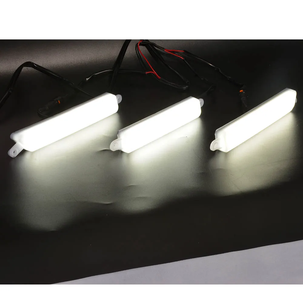 3 Pieces Led Lights For Ranger T8 T7 EVEREST PX MKIII MK3 WILDTRAK Front Grill Mesh Lamp Daytime Leds Light Fog Lamps | Автомобили и