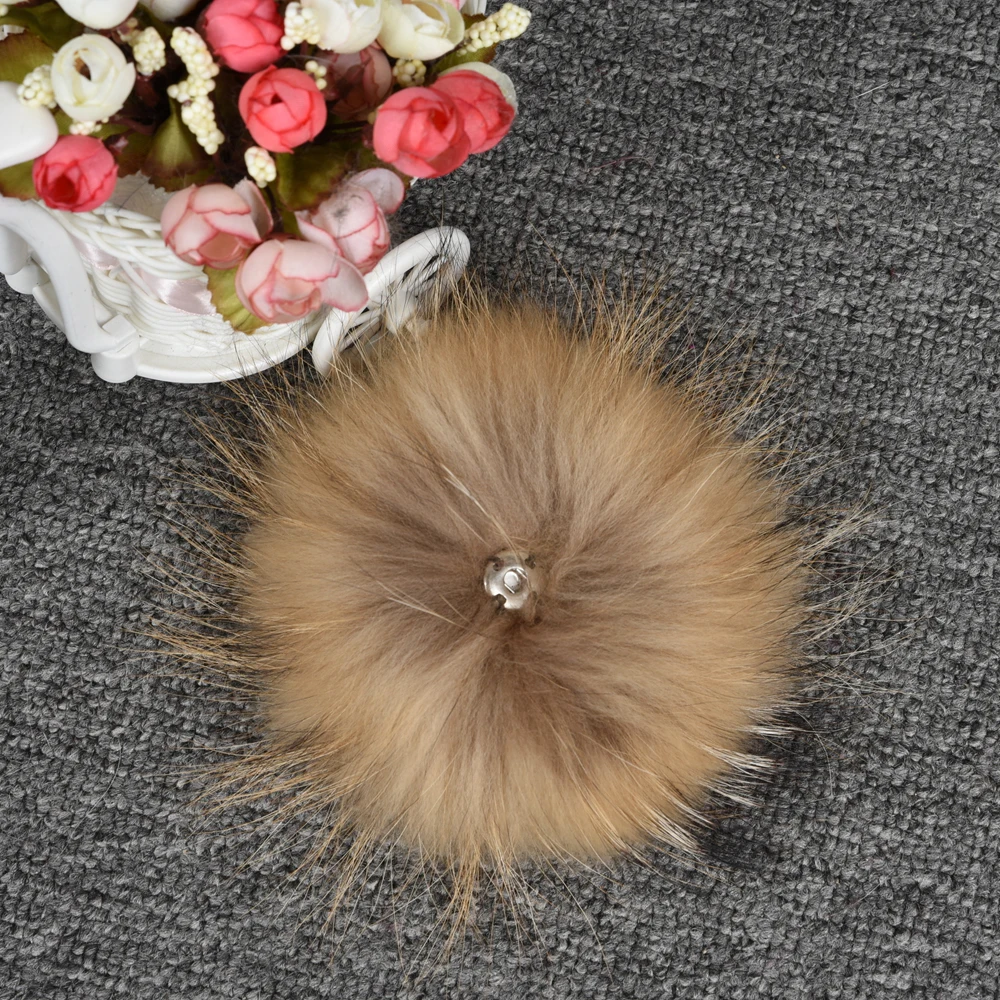 2019 Новый настоящий помпон из меха енота мяч высокого качества меховой шар для