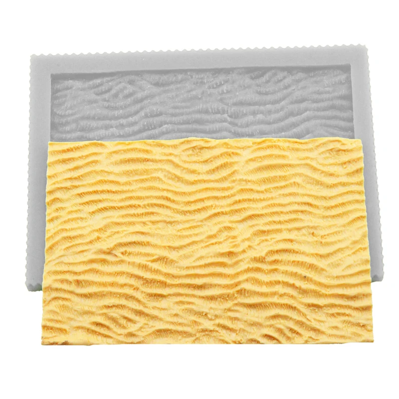 Силиконовая форма для торта с рисунком коралловых волн мастики конфет и шоколада