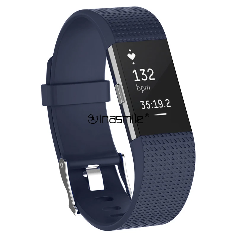 Потрясающий цветной ремешок для браслета FitBit Charge 2 браслет для Charge 2 ремешок для Charge 2 correa браслет - Цвет: duck blue