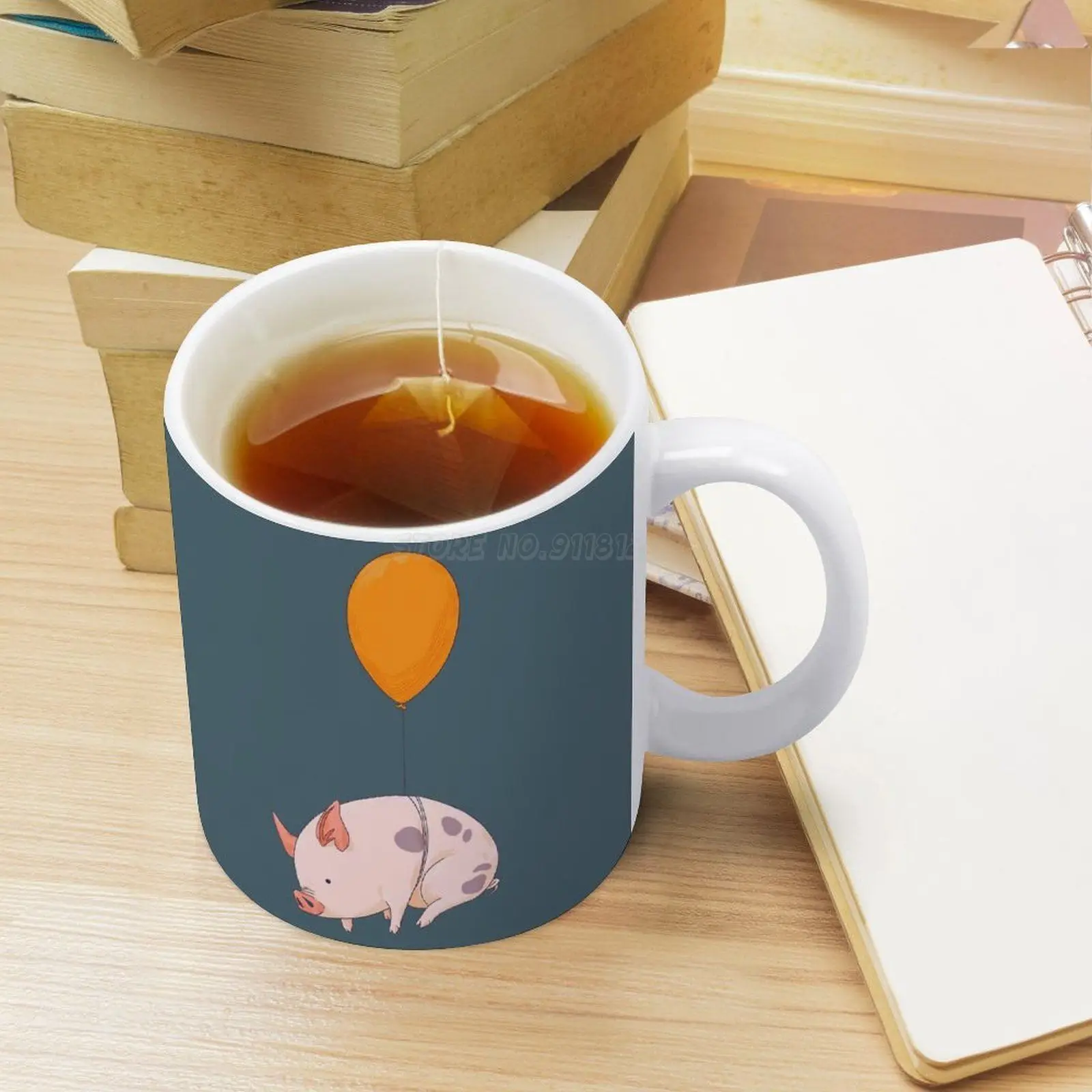 Белая кружка когда свиньи кофейные кружки подарок для девушки чашка чая и молока