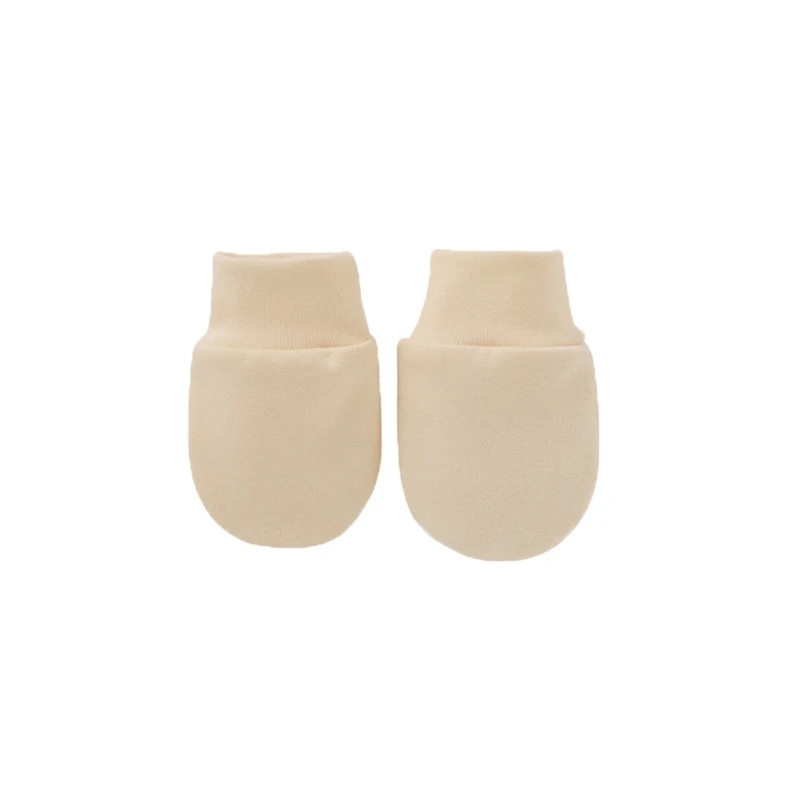 Guantes de algod&oacute;n suave antiara&ntilde;azos para beb&eacute;, protecci&oacute;n facial para reci&eacute;n nacido, M76C-4